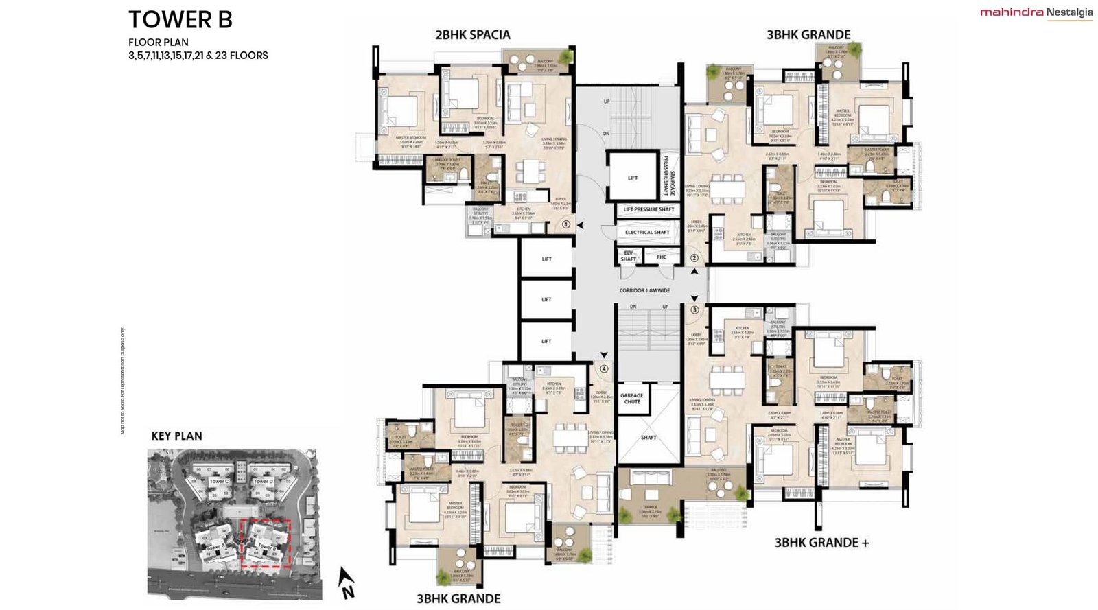 Mahindra-Nestalgia-Typical-Floor-Plan-B Wing